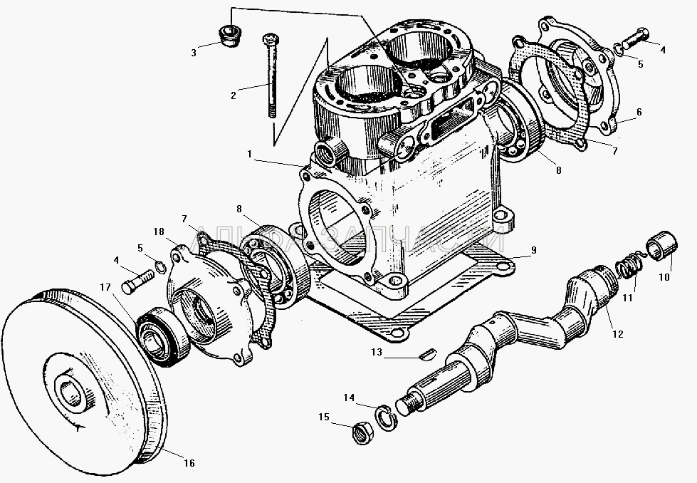 Блок-картер компрессора  