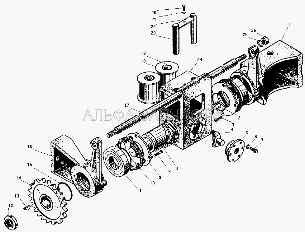 Тросоукладчик (201460-П29 Болт М8-6gх30) 