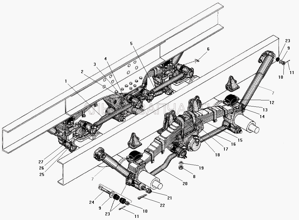 Передняя подвеска (А1-300/475.2905006 Амортизатор в сборе) 