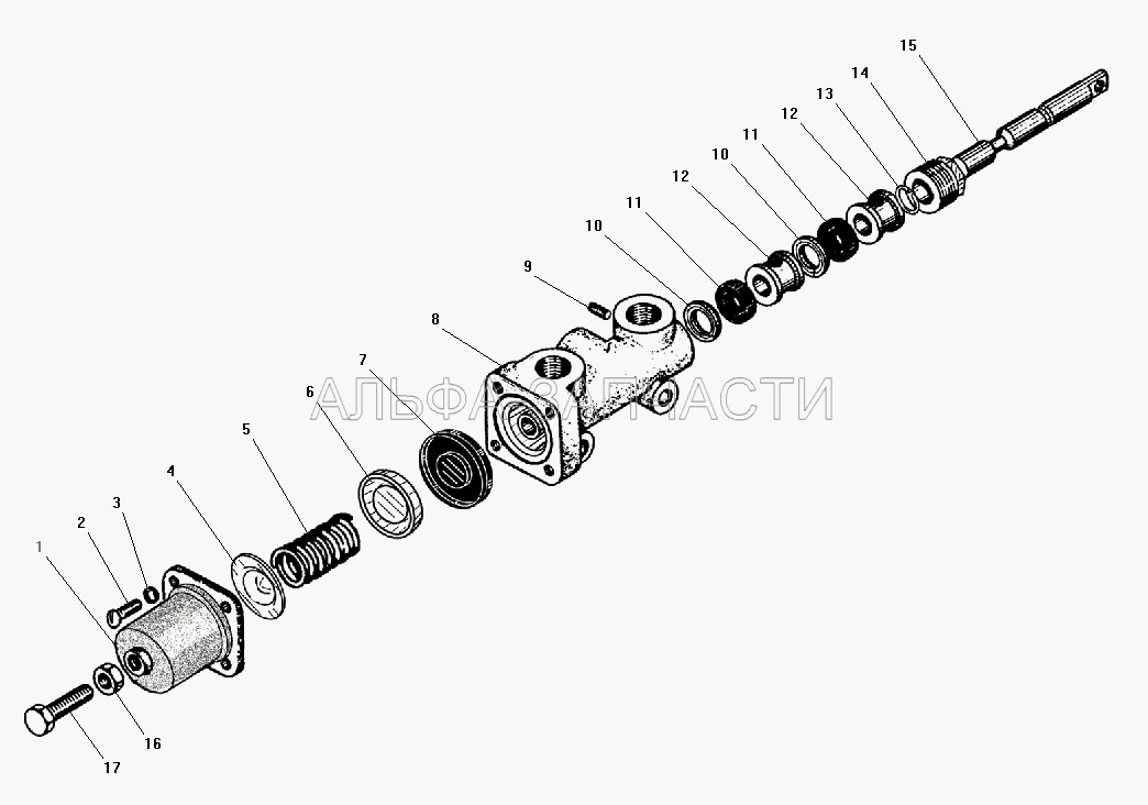 Кран управления давлением (131-4222035 Сальник крана) 