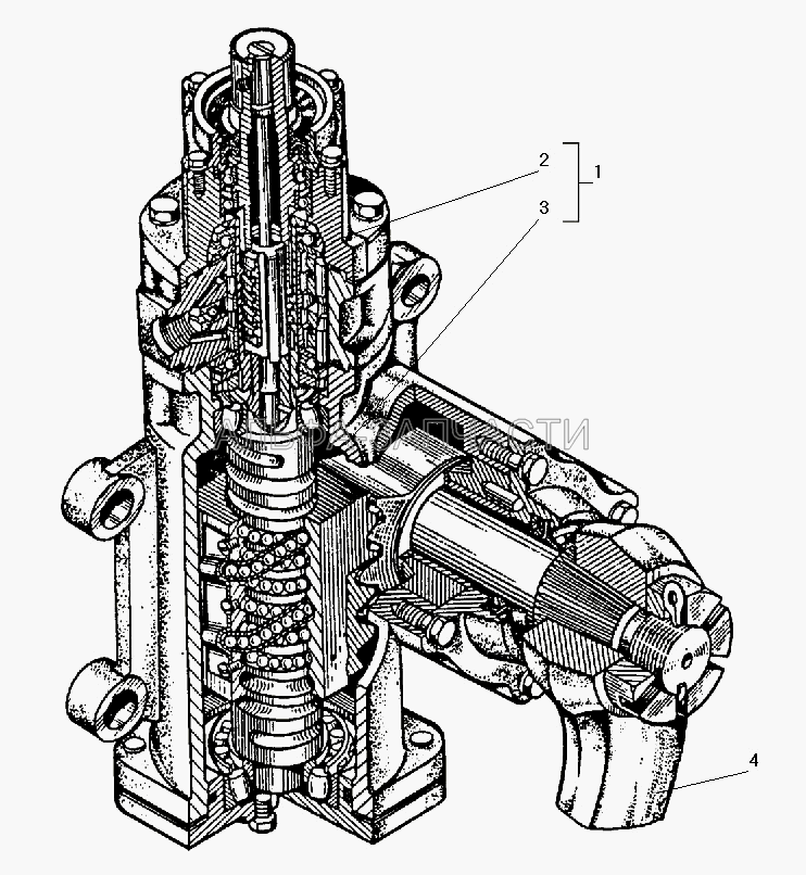 Механизм рулевой 55557Я-3400020 с распределителем  