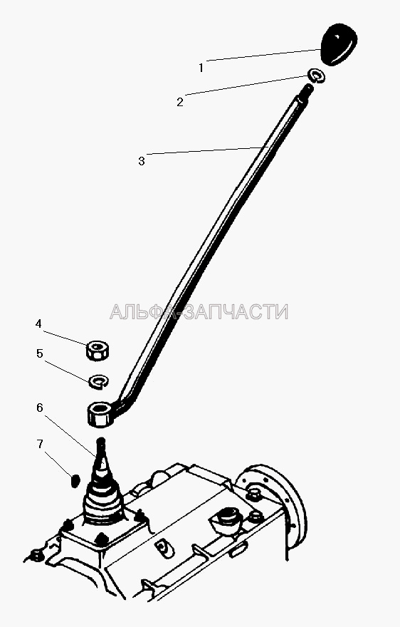 Установка рычага переключения передач коробки передач (252137-П2 Шайба 12 пружинная) 