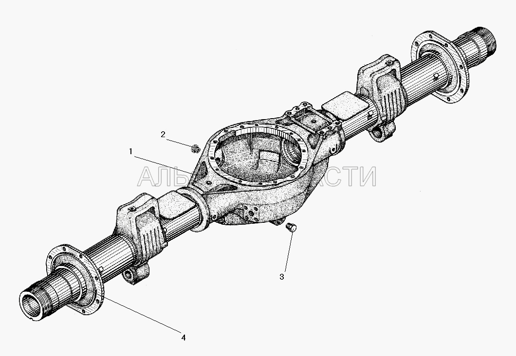 Картер заднего (среднего) моста  