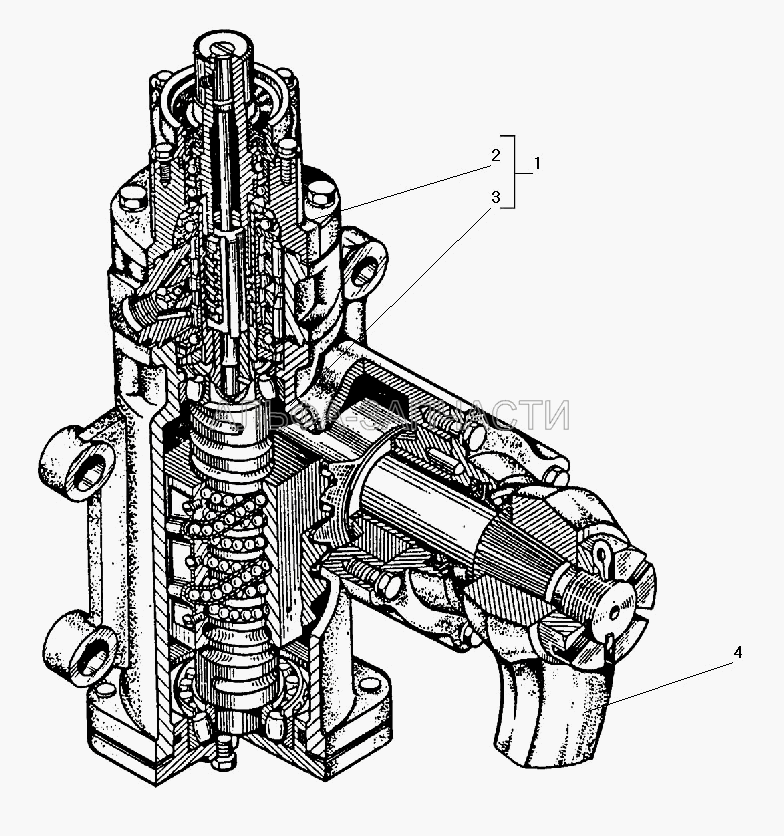 Механизм рулевой 5557Я3-3400020 с распределителем  