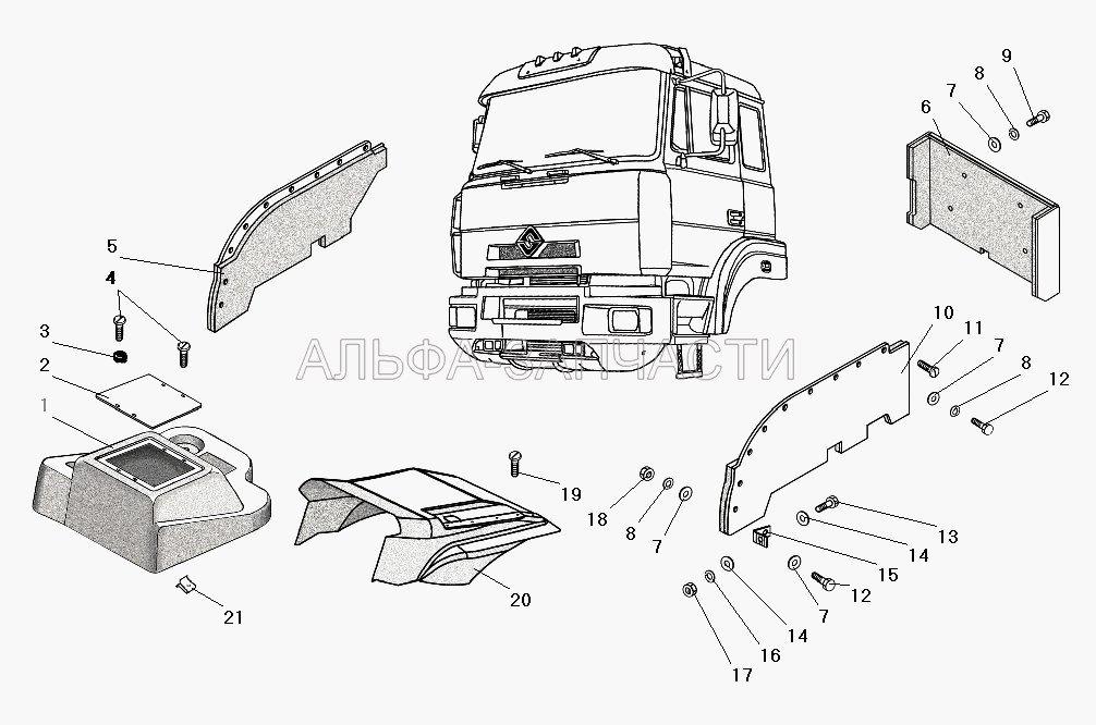 Установка шумоизоляции (252039-П29 Шайба 10) 