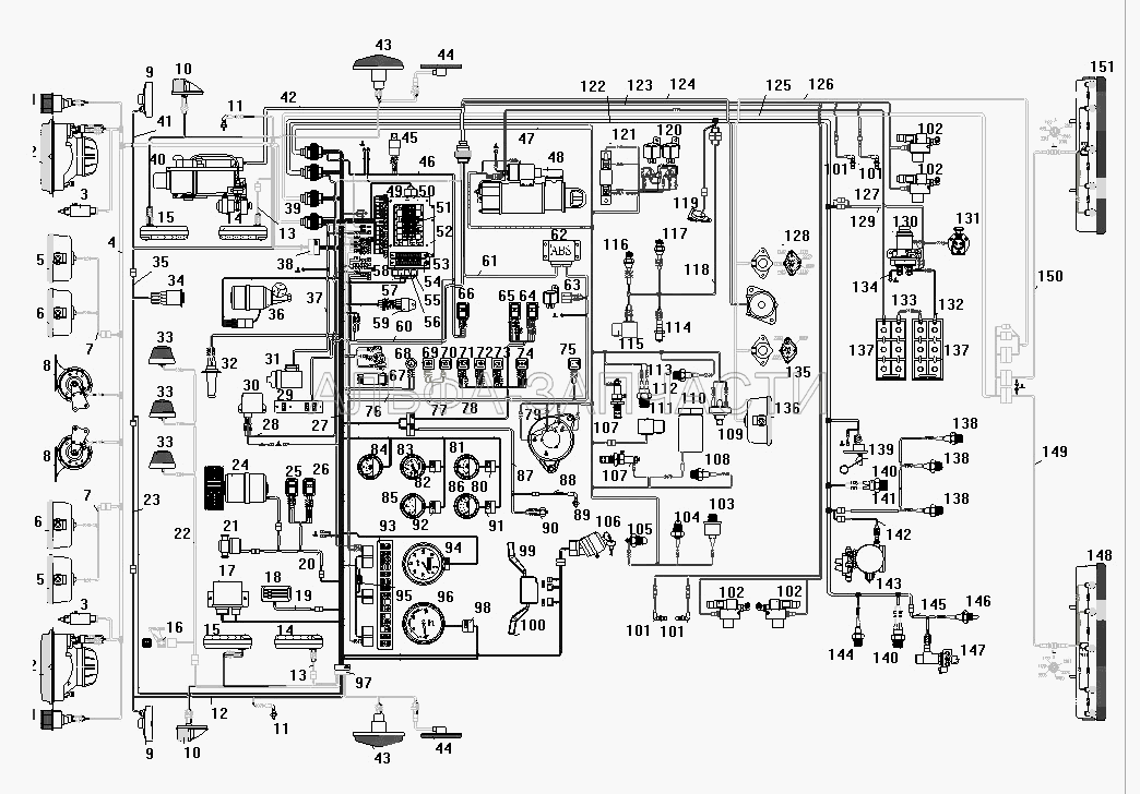 Схема электрооборудования (6582.3701-02 Генератор) 