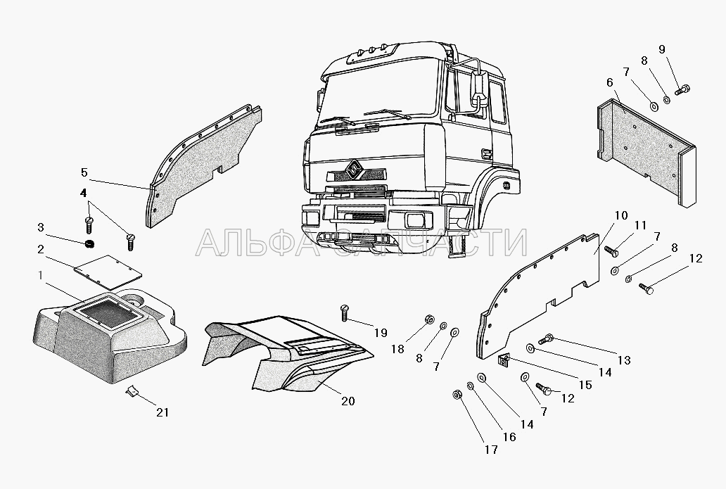 Установка шумоизоляции (252039-П29 Шайба 10) 