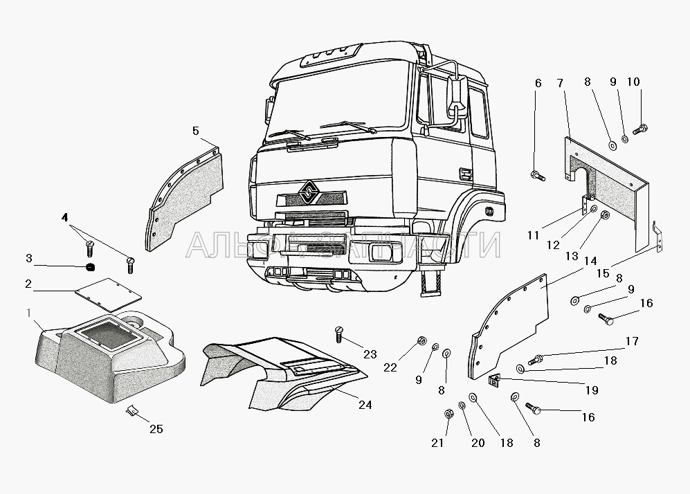 Установка шумоизоляции (252134-П2 Шайба 6 пружинная) 