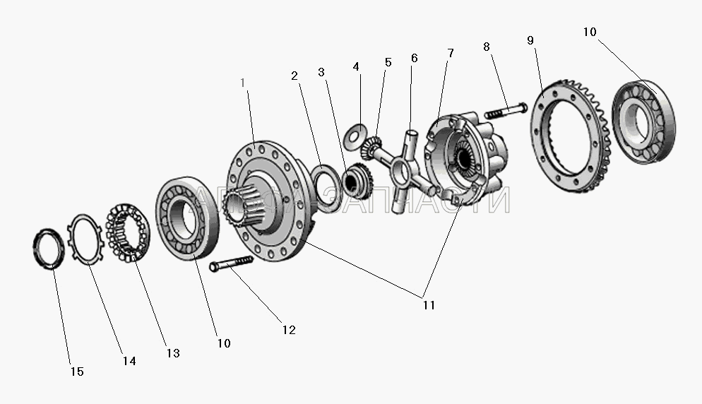 Дифференциал межколесный  